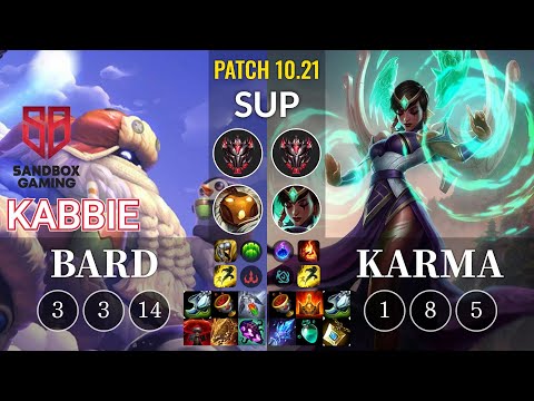 SB Kabbie Bard vs Karma Sup - KR Patch 10.21