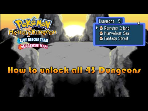 How to unlock all 43 dungeons - Pokémon Mystery Dungeon Red/Blue Rescue Team