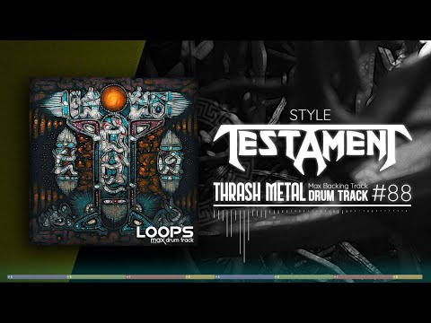 Thrash Metal Drum Track / Testament Style / 200 bpm