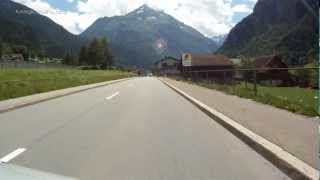 preview picture of video 'Gotthardstrasse mit dem Auto von Erstfeld nach Silenen'