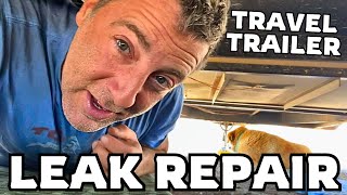 Gray Tank Leak Repair In The Desert