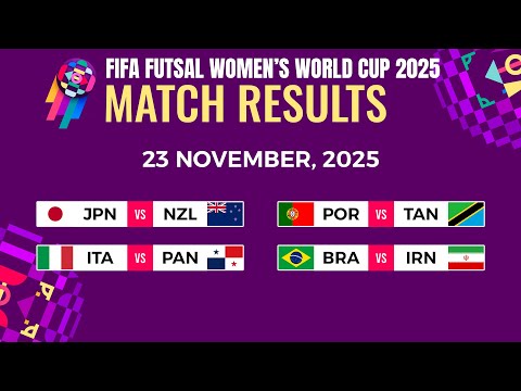 Group C - D: Matchday 1 Results | FIFA Futsal Women's World Cup 2025.