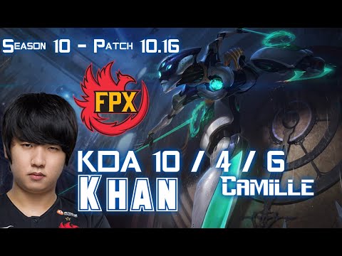 FPX Khan CAMILLE vs VOLIBEAR Top - Patch 10.16 KR Ranked