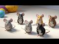 Five Little Mice Squeak Squeak Squeak Fun Animal Song Counting Rhyme