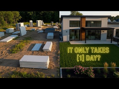 Stop building brick houses! This is the future of construction: Super-fast SIP Panel houses!