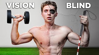 Bodybuilder Tries Training Blind for 24 Hours