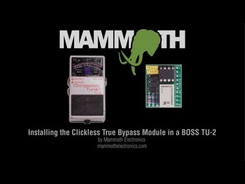 Installing the Click-Less True Bypass Into A BOSS TU-2