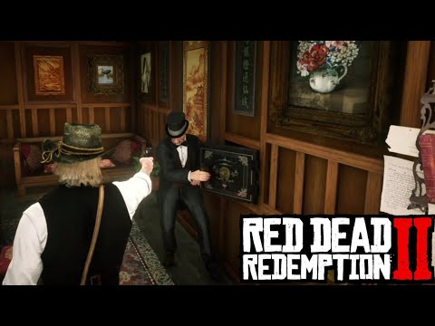 Easy money no bounty, robbing a secret poker room in Saint Denis - Red Dead Redemption 2.