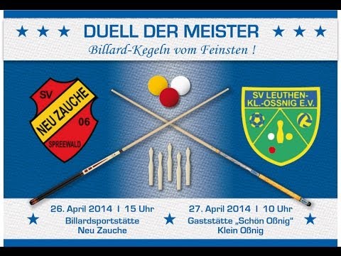 Duell der Meister: SV Leuthen/Klein Oßnig vs SV Neuzauche 06 - Billard 1