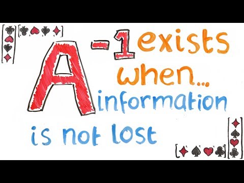 A simple condition for when the matrix inverse exists | Linear algebra makes sense