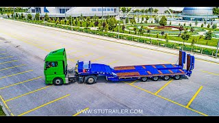 STU 4 Axle Extendable Lowbed Trailer semirremolque de cama baja nuevo | Imagen 5 - Autoline