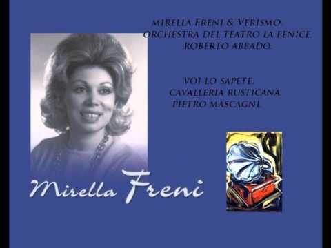 Mirella Freni. Voi lo sapete. Cavalleria Rusticana. P. Mascagni.