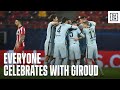 Everyone Congratulates Olivier Giroud, Including Atletico Players, After Bicycle Kick Goal