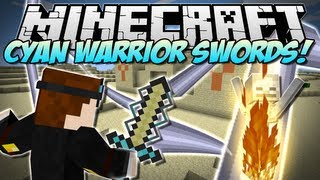 Minecraft | CYAN WARRIOR SWORDS! (Insane NEW Swords!) | Mod Showcase [1.5.2]