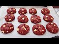Homemade New York Style RED VELVET COOKIES Recipe Simple Easy Cookies Recipe