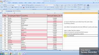 Excel//How to remove duplicate rows//Simple method//Part-2
