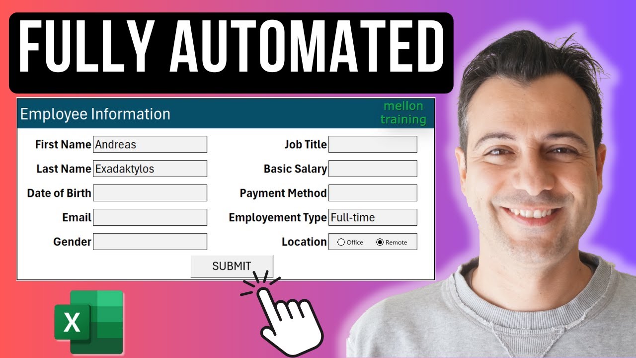 How to Create a Fully Automated Data Entry Form in Excel (in 4 STEPS)