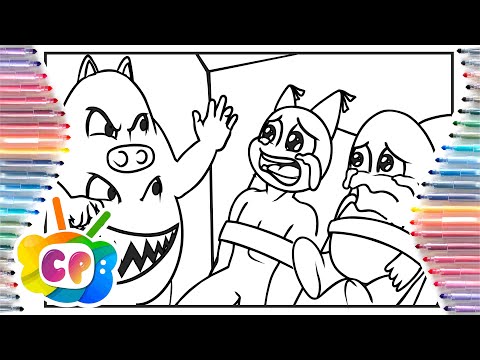 GARTEN of BAN BAN ORIGIN STORY coloring / GARTEN of BanBan 3 coloring pages