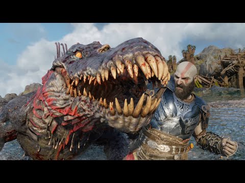 GOD OF WAR RAGNAROK - Dreki Boss Fight | 4K 60FPS