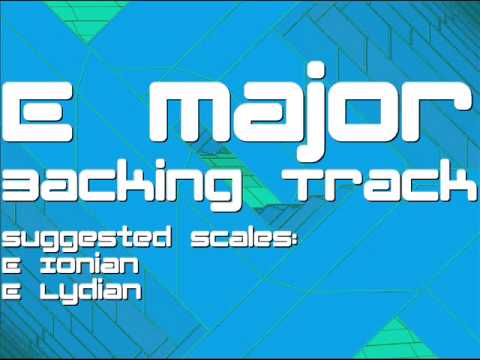 E Major Backing Track: Electro, Chill Out, Breezy