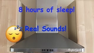 8 hours of relaxation | sleep | study, with the sound of an extractor hood (black screen)