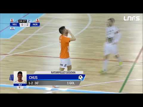 Gol Chus (1-2) Naturpellet Segovia - Peñíscola Rehab Medic. J21, 1Div. LNFS