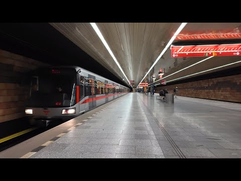 Czech Republic, Prague, Metro ride from Opatov to Háje