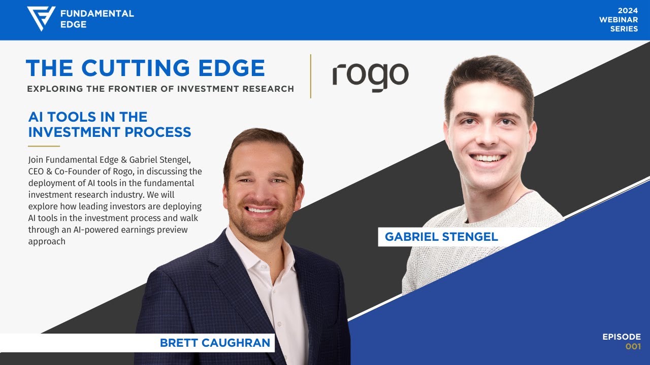 The Cutting Edge - episode 001 - feature Gabriel Stengel, CEO and Co-Founder of Rogo