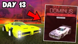 Nothing To White Dominus in 30 days! Day 13 (Rocket League)