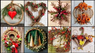 Creative DIY Wreath Ideas for Home Decor | Beautiful Handmade Door Wreath | Easy Craft Inspiration🌲🎅