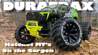 ARRMA Gorgon on Duratrax  Hatchet MT Tires