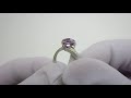 Видеообзор Серебряное кольцо с аметистом кжх18