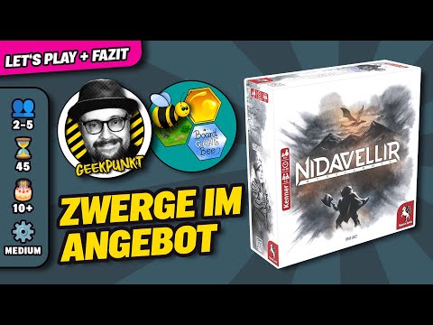 NIDAVELLIR - Pegasus Spiele - Let's Play & Fazit