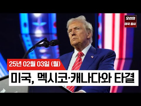 【미국 증시 오늘의 요약】 트럼프, 멕시코•캐나다 30일 유예 | 트럼프발 관세 폭탄에 출렁이는 미국 증시... | 헤지펀드 vs 개인투자자 | - 2025/02/03