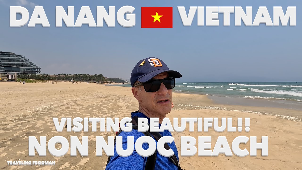 A traveler embarks on a captivating journey across the serene shores of Non Nuoc Beach, discovering its natural beauty and tranquil ambiance.