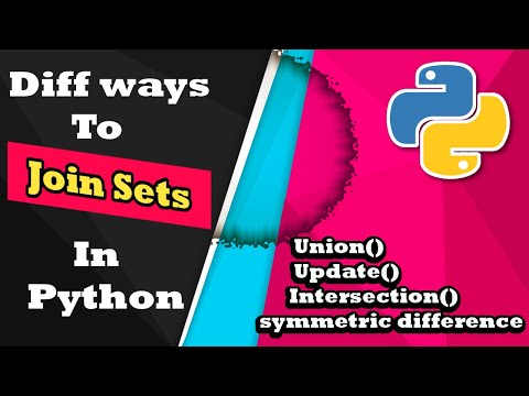 Python Join Sets Using Update Union Intersection And Symmetric Difference Code Myth