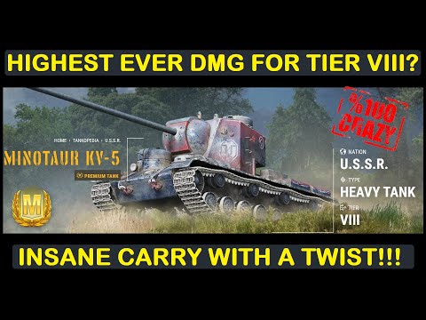 WOT Console: Minotaur KV-5 // Possibly the Highest Ever DMG Game by Tier 8 on Console?!