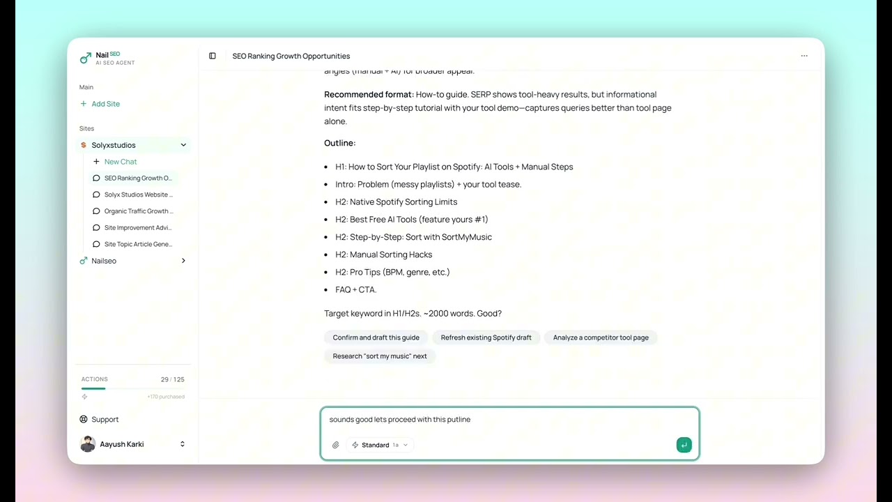 NailSEO demo video preview