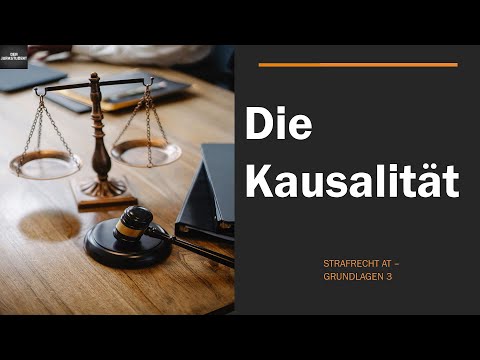 Die Kausalität I Strafrecht AT 3