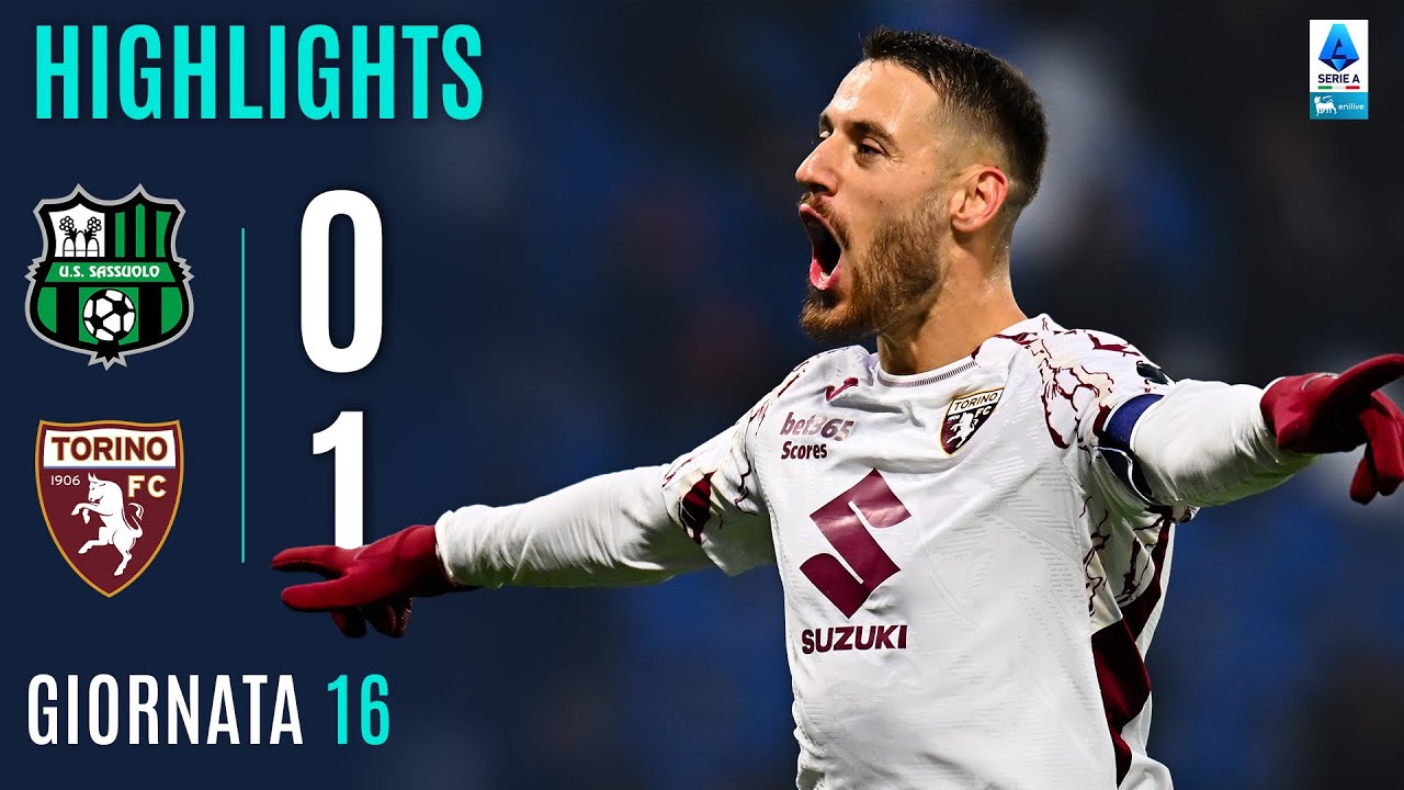 SASSUOLO-TORINO 0-1 | HIGHLIGHTS | 16ª GIORNATA | SERIE A ENILIVE 2025/26
