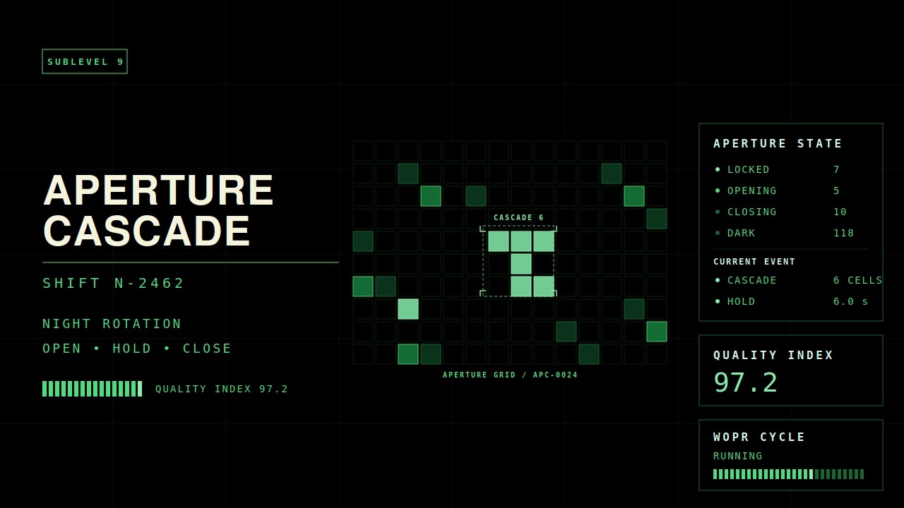 Aperture Cascade — Shift N-2462