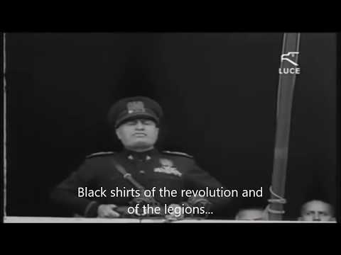 Benito Mussolini Declares war on Great Britain and France – June 10, 1940