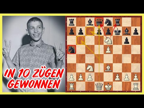 Bobby Fischer DESTROYS Grandmaster in 10 Moves || Robert James Fischer vs. Samuel Reshevsky