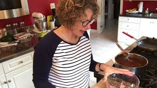 Mole Meatballs with Wilted Cabbage