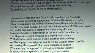 We are the very model of a modern university