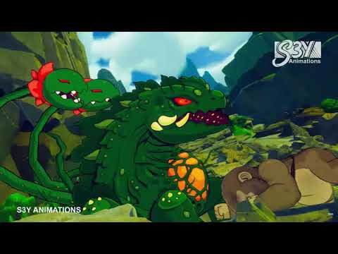 [react] S3Y's amazing animation of BABY GODZILLA, KONG, MOTHRA vs BIOLLANTE!