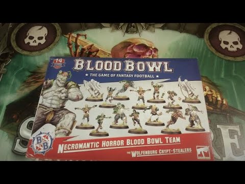 Blood Bowl Necromantic Horrors [ENG]  Unboxng miniatures