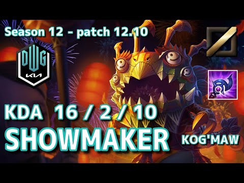 【KRサーバー/D4】DK Showmaker コグマウ(Kog'maw) VS ビクター(Viktor) MID - Patch12.10 KR Ranked【LoL】