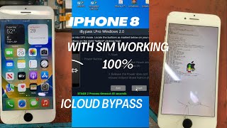 IPhone 8 ICloud  bypass with sim working 100%