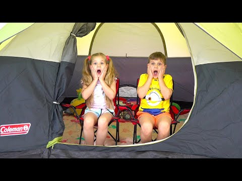 Diana and Roma 24 Hours Overnight In A Tent Challenge